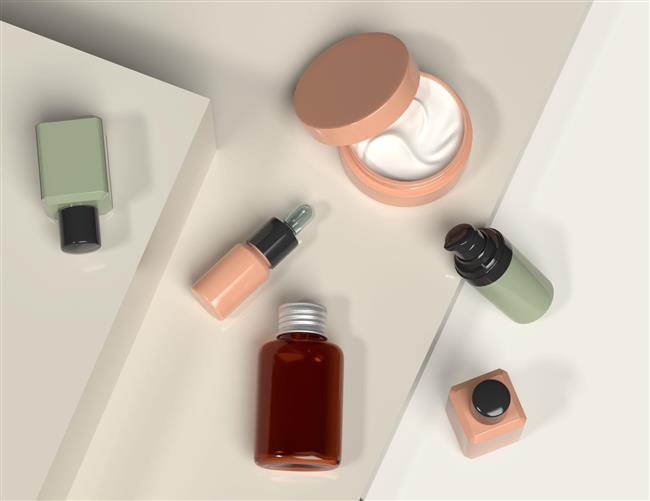 Travel size: Sticks, roll-on, airless, foamers, jars and bottles for skin-care