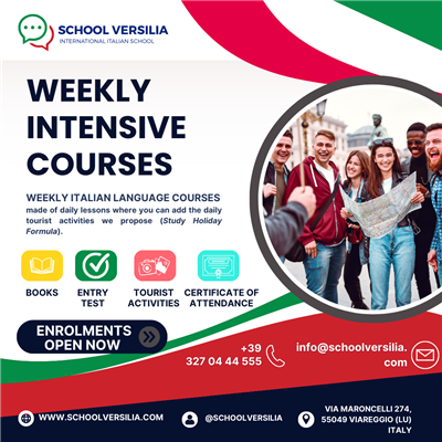 WEEKLY INTENSIVE COURSES (Study Holiday Formula)